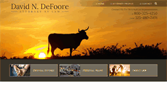 Desktop Screenshot of defoorelaw.com